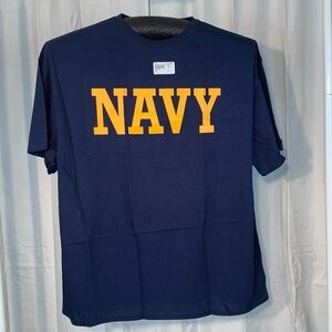 Armed Forces Gear NWT “NAVY” navy blue short sleeve tee shirt.